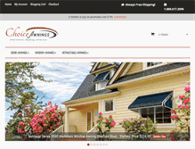 Tablet Screenshot of choiceawnings.com